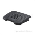 Ergonomic design plastic black adjustable footrest